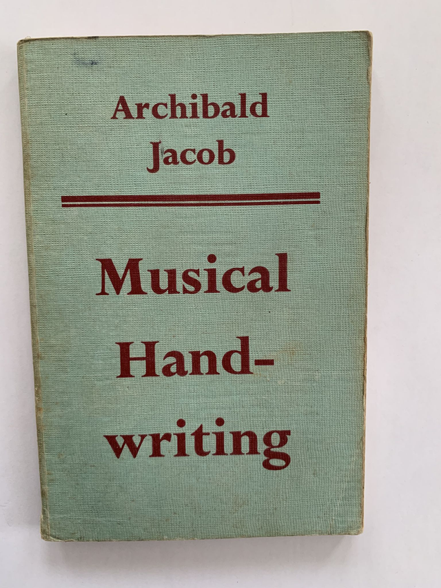 Musical Handwriting by Archibold Jacob 1960