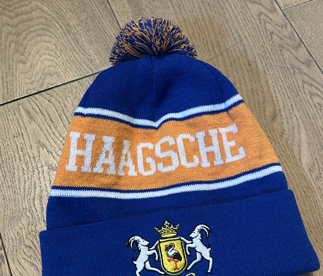 HRC oranje blauw muts