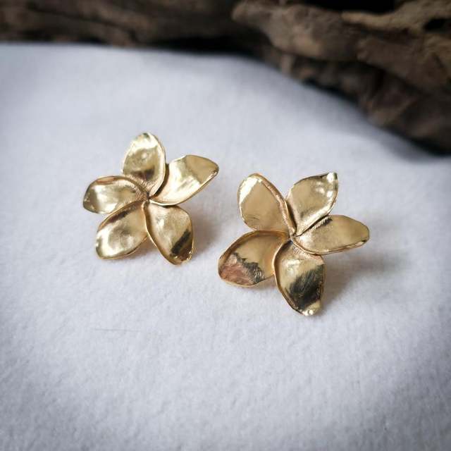 Brincos Flor de Frangipani