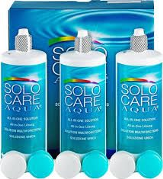 Menicon Solo Care Aqua Soft Contact Lens  Solution 3x360ml