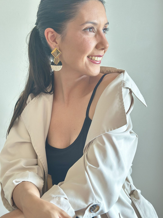 Polymer Clay Earrings ~ Rich