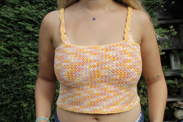 Peach Crop Top