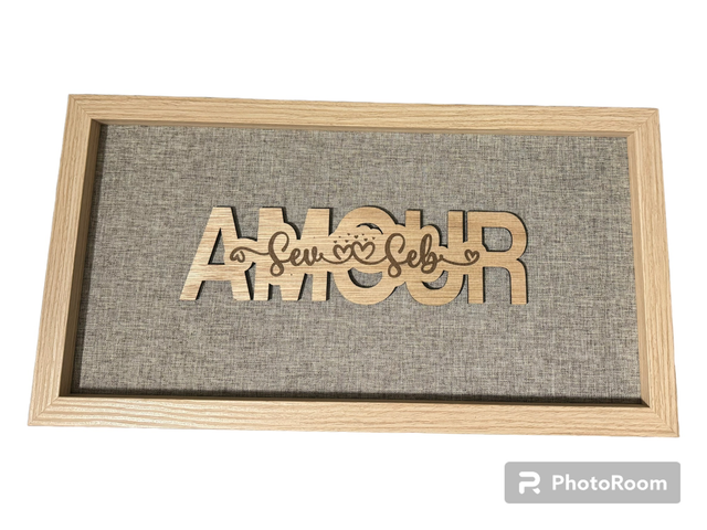 Cadre amour , mamie , maman personnalisé 