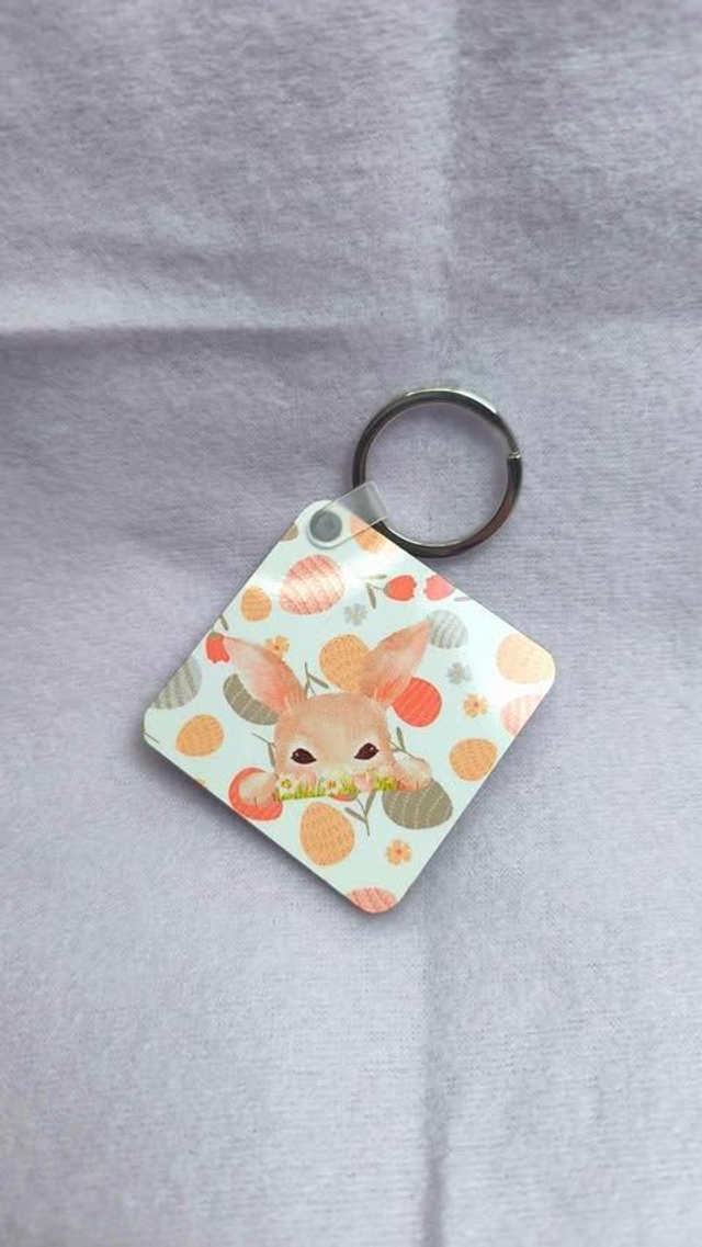 Porte-Clé &quot;Lapinou&quot; en MDF