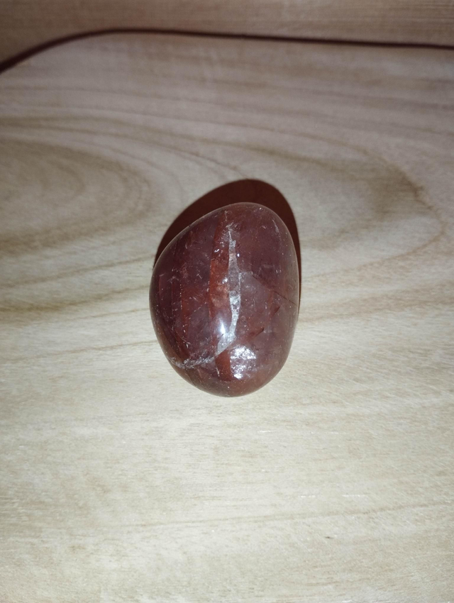 Quartz hematoïde en galet