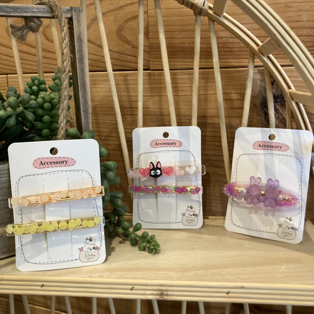 Barrettes résine 