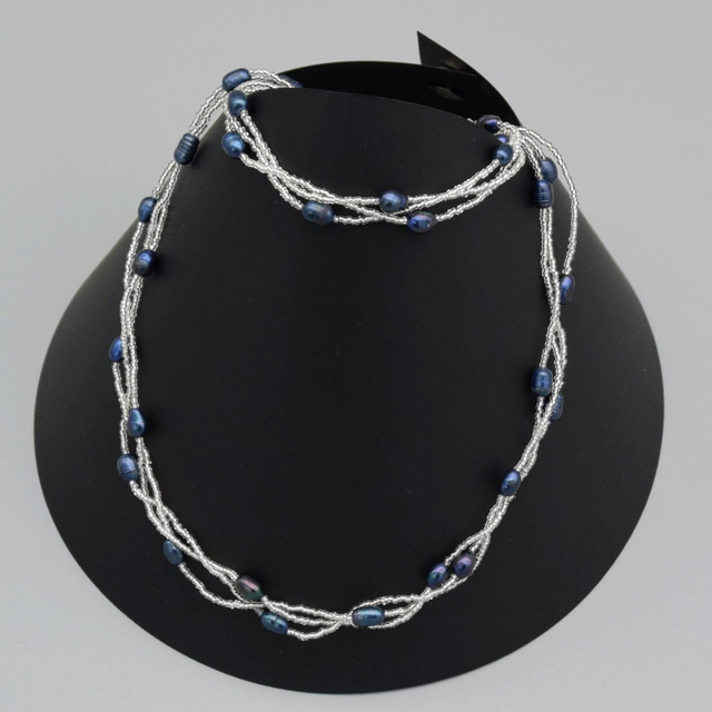 Parure de bijoux en perles de culture d'eau douce