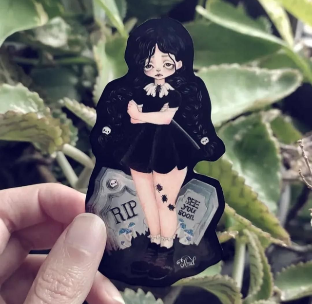 Stickers Mercredi Addams