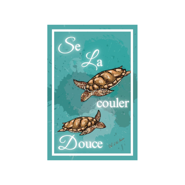 Carte postale - se la couler douce