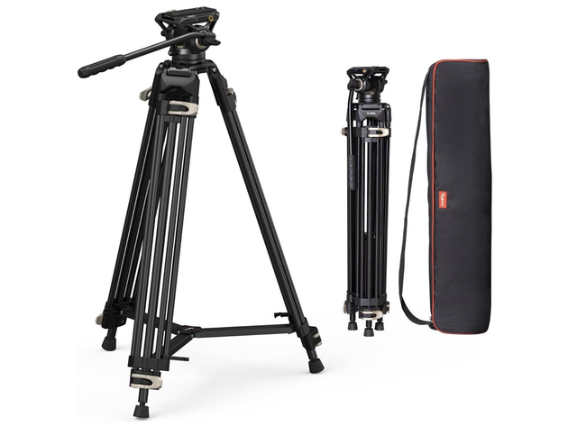 Högt videostativ Smallrig 73" med fluid head 85-186 cm.