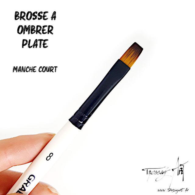 DALER ROWNEY - PINCEAU COURT UNITE - BROSSE A OMBRER PLATE n°8 - CA082