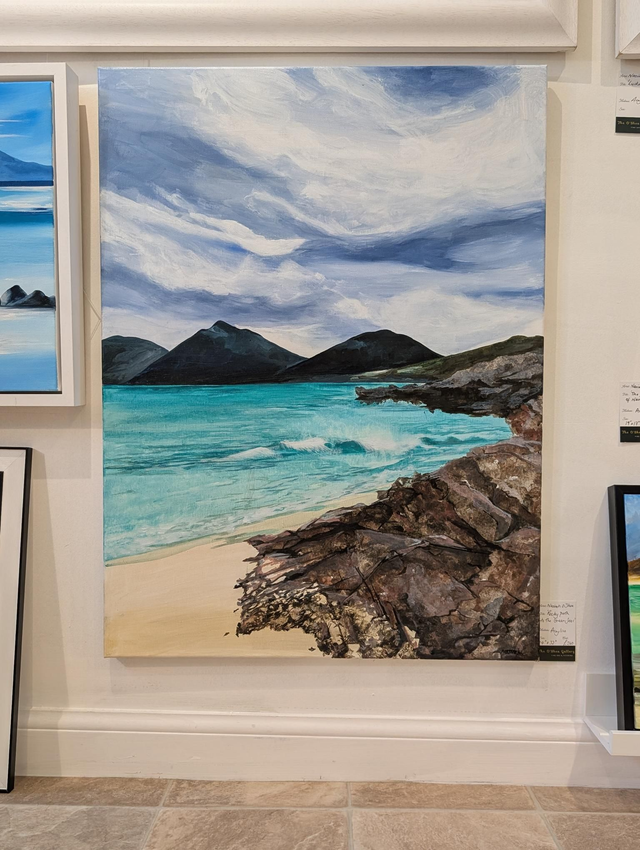 'Rocky path to the green sea'