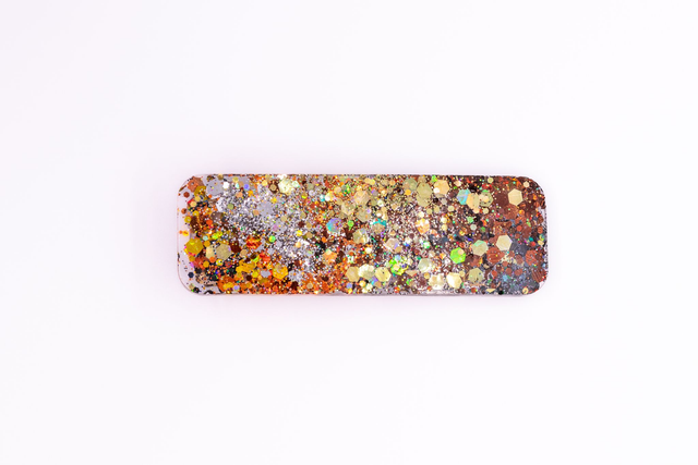 Barrette Rectangle Pailleté