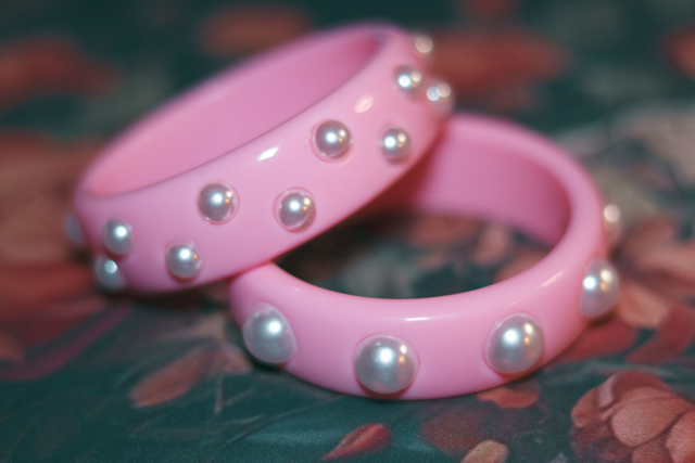 Bangles • Pink & pearl