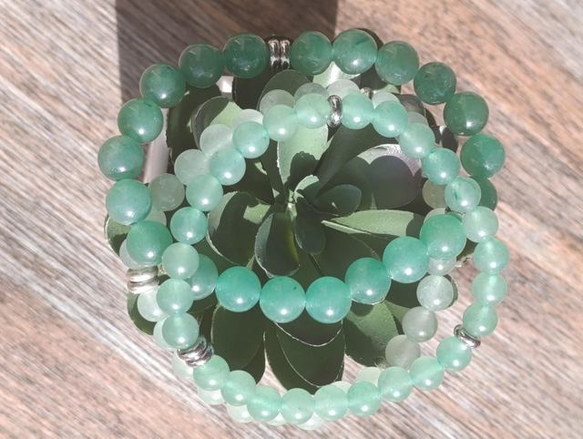 Bracelets Aventurine verte 