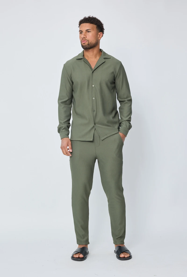 ENSEMBLE CHEMISE PANTALON PLISSÉS HOMME FRILIVIN