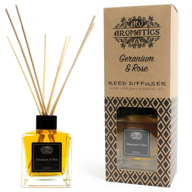Diffuseur à Rotin - Géranium & Rose
