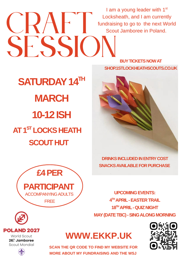 Craft Session - Participant Ticket