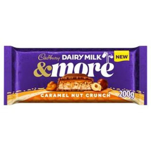 Cadbury Dairy Milk &amp; More Caramel Nut Crunch 200g
