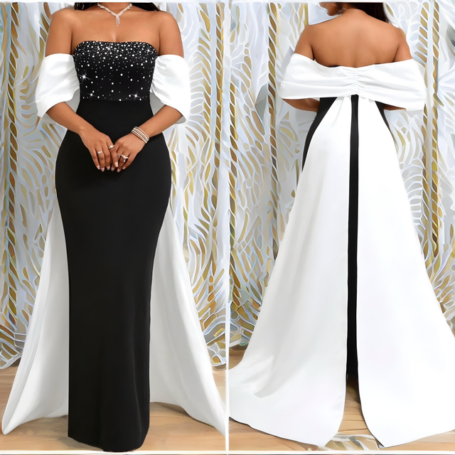 Robe Ébène &amp; Ivoire