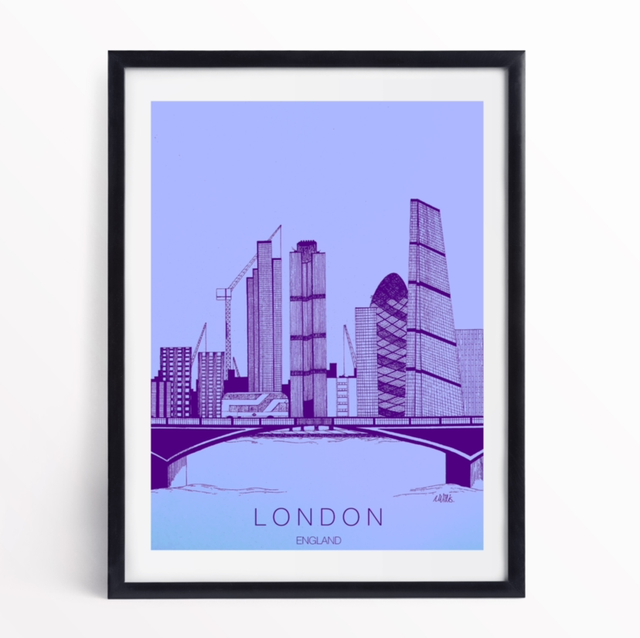London Skyline (Lilac)
