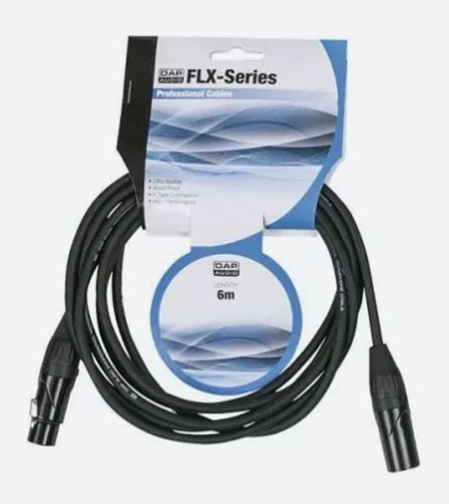 Cable para micrófono XLR 6m 