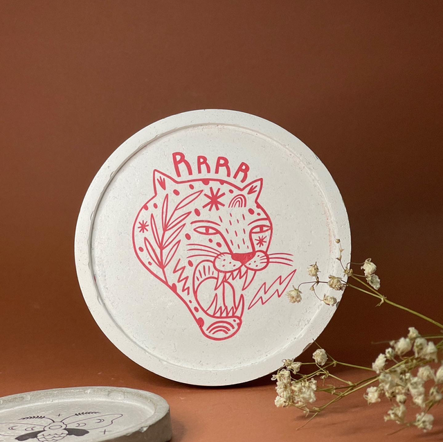 Piattino Tiger - Bianco