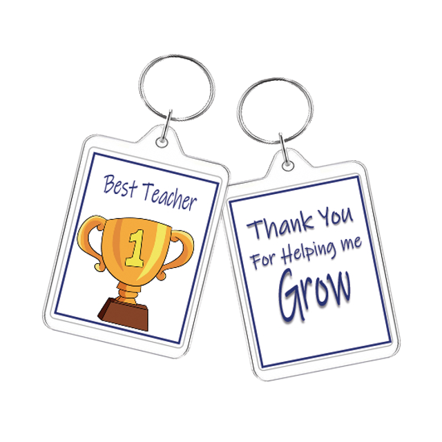 School Out Oblong Key Ring KR08