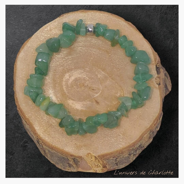 Bracelet "Aventurine verte" baroque BR-220