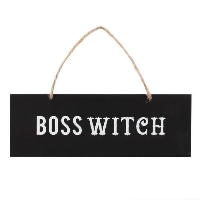 Boss Witch Hanging Sign 