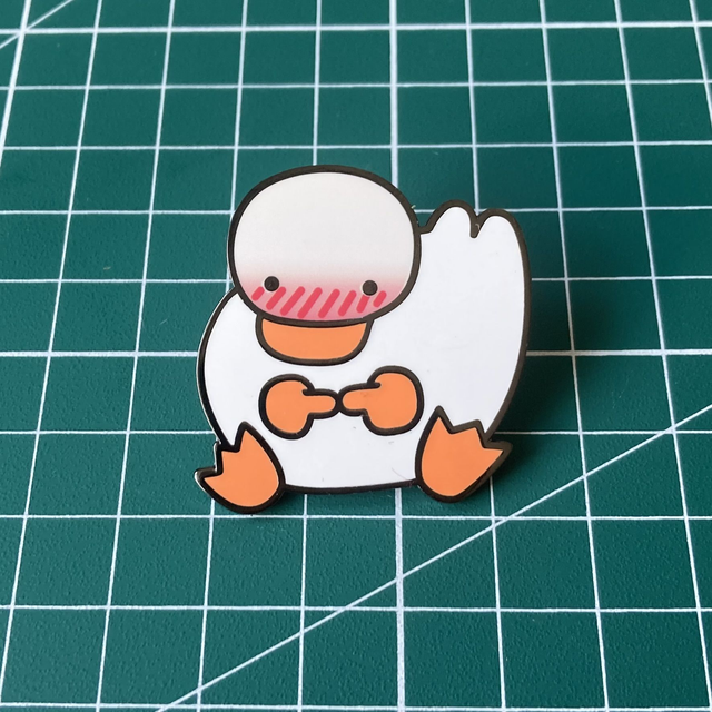 Pin's - Canard timide