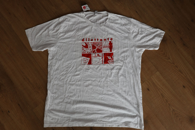 Stone T-Shirt (White with Red Ink)