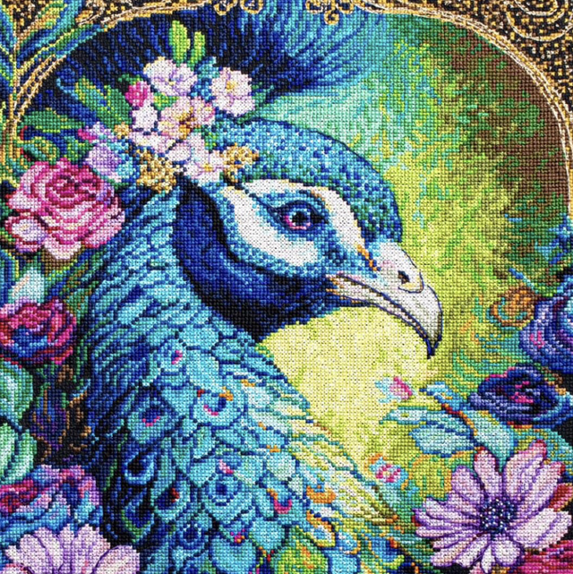 Cross Stitch Kit Luca-S Gold - Proud Cerulean,