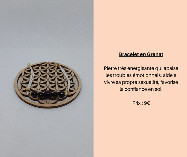 71- Bracelet Fils en Grenat