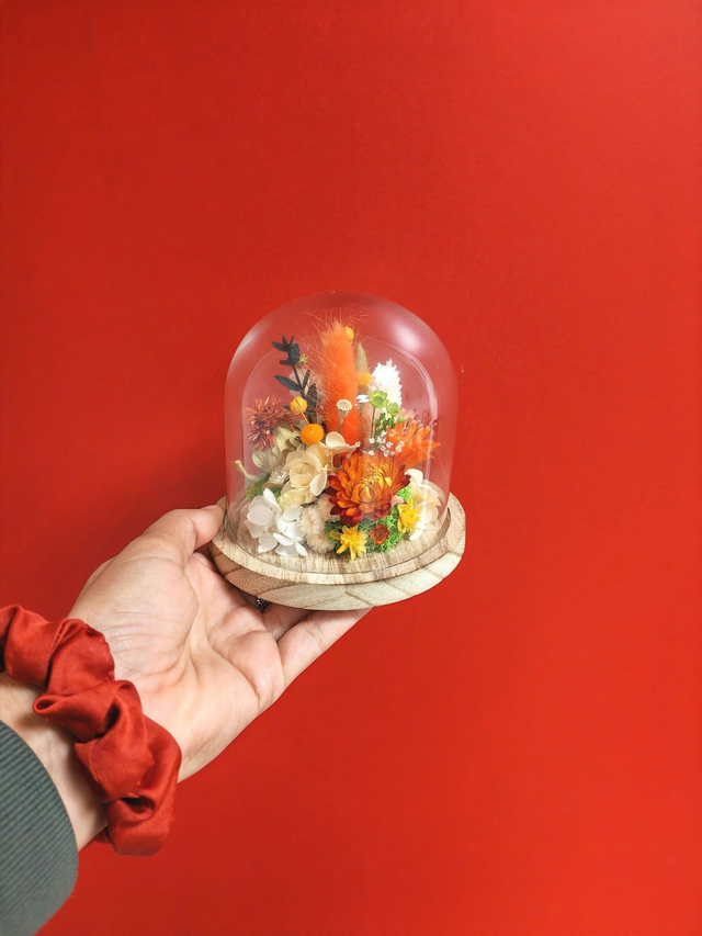 Cloche fleurie taille S - Jardin enchanté 🍂