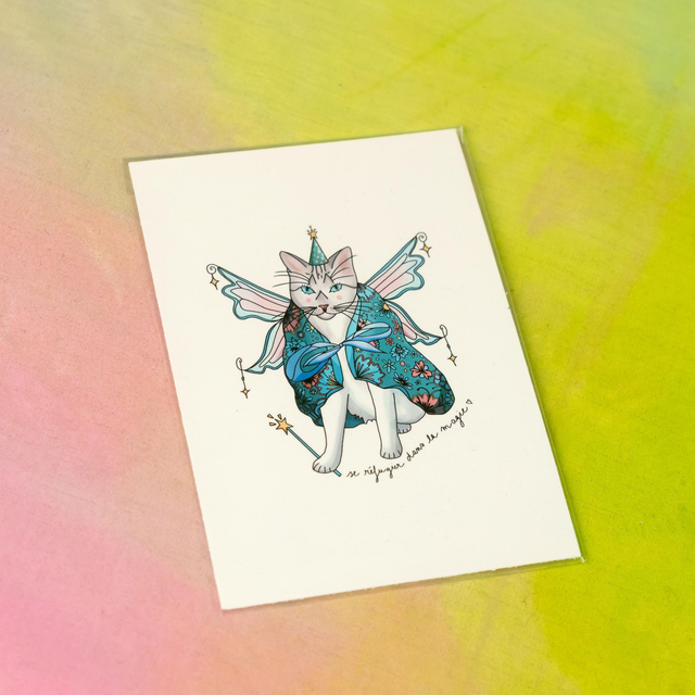 Mini Print "Tim le chat-fée"