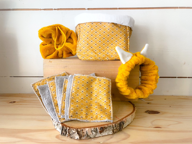 Coffret Beauté Éventail Moutarde 