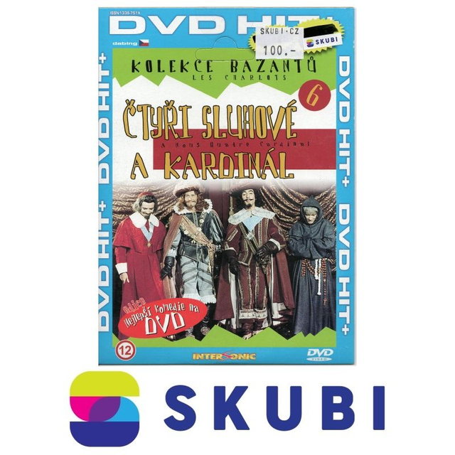 DVD Čtyři sluhové a kardinál / A Nous Quatre Cardinal - česky, francouzsky