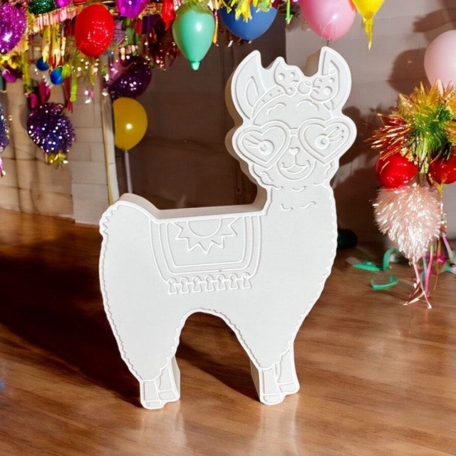 Lustiges Lama im Party-Style