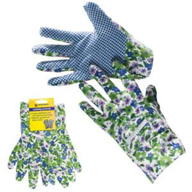 Marksman Floral Print Garden Gloves - £1.75 a pair