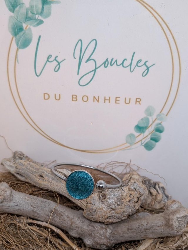 Jonc éphémère bleu turquoise 
