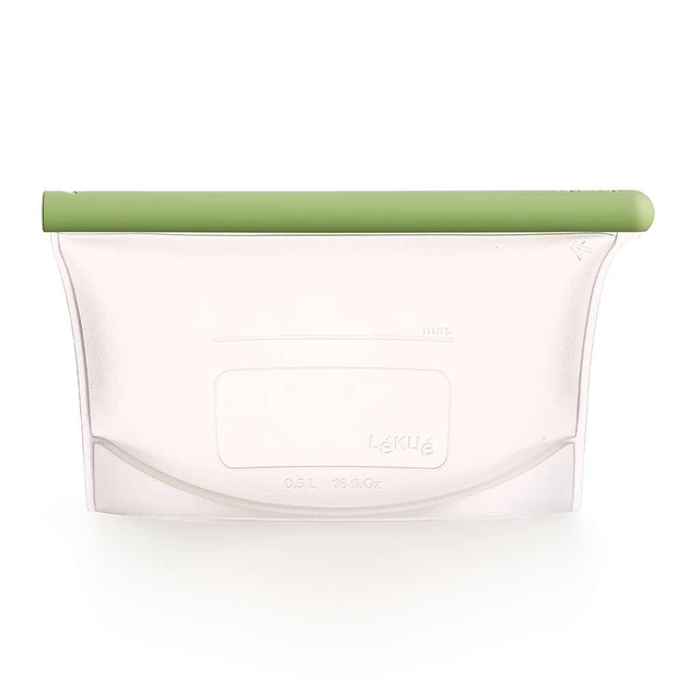 Lékuén suljettava silikonipussi