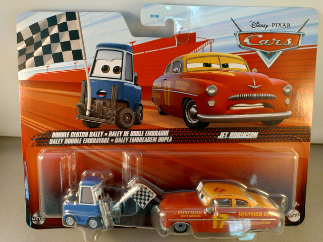Disney Pixar Cars 3 - Jet Robinson & Double Clutch Daley