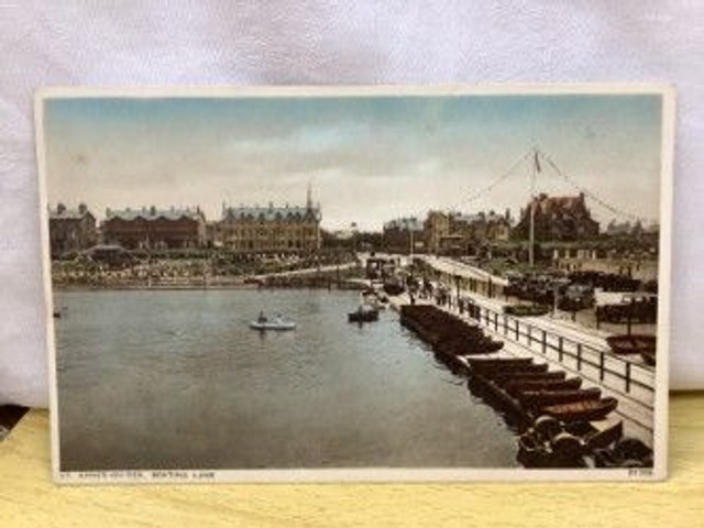 St. Annes-on-Sea, Boating lake, Lancashire, vintage Photochrom Co. Ltd. postcard. Our Ref No. R539 £2.50