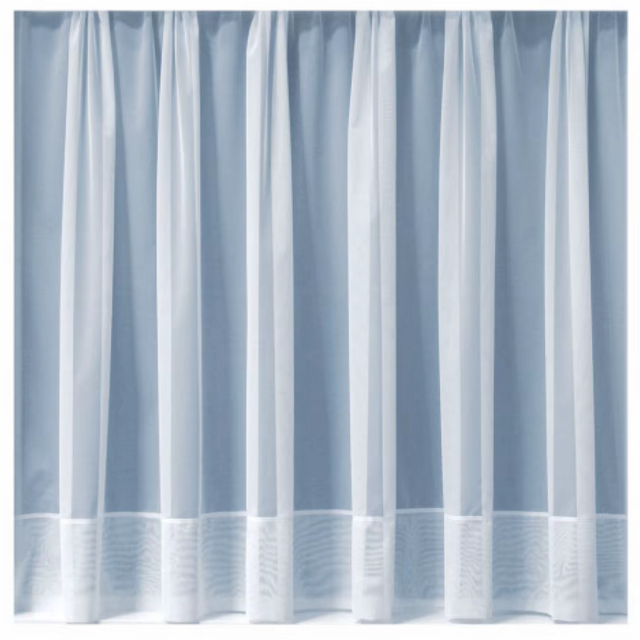 Plain White Net Curtain - Available in Set Sizes