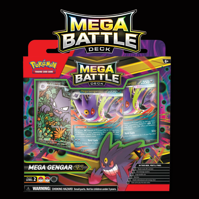 Pokémon TCG: Mega Battle Deck - Mega Gengar Ex  (julkaisu 24.10.2025)