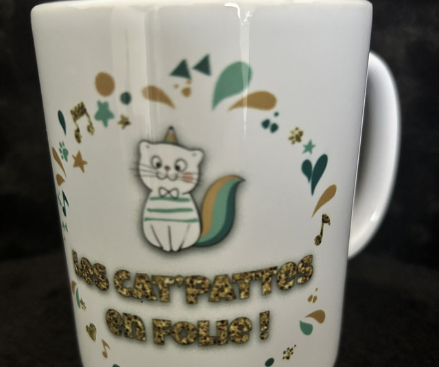 Mug les cat pattes en folie 