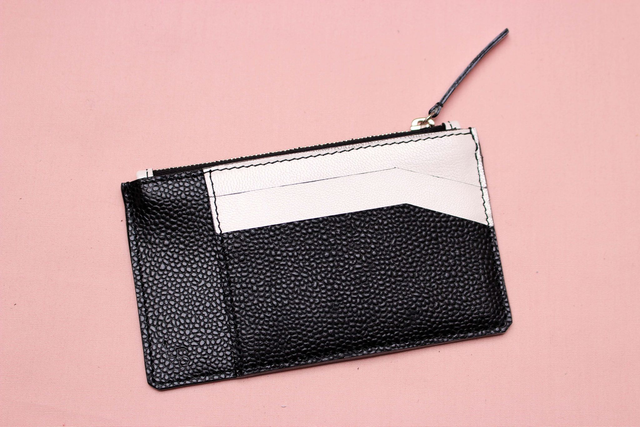 Porte Monnaie - Noir&amp;Nacré