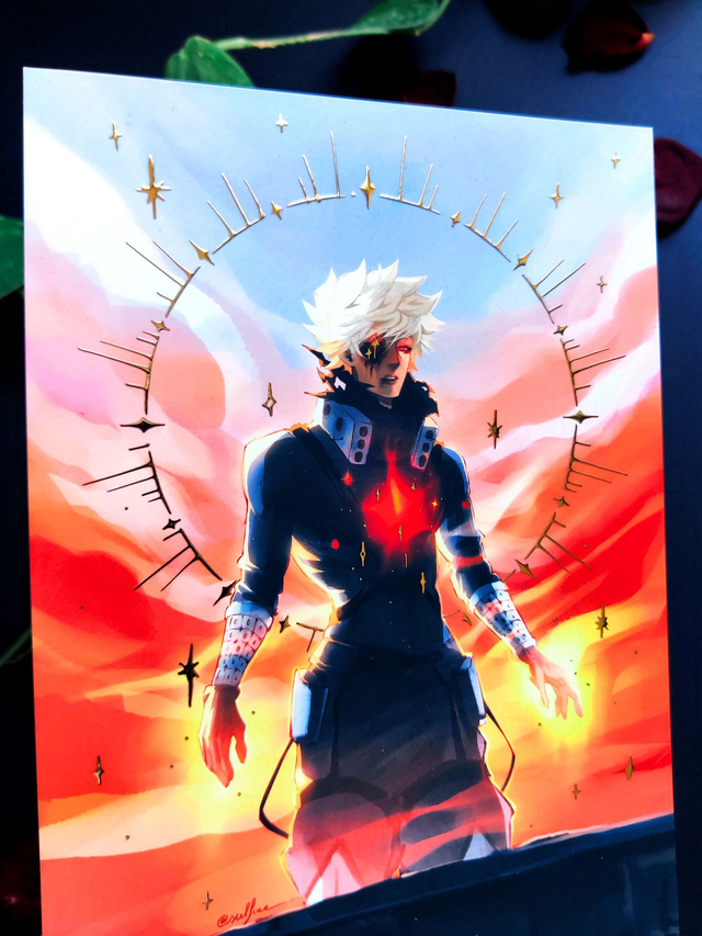 Kacchan Ablaze - Gold Foil - A5