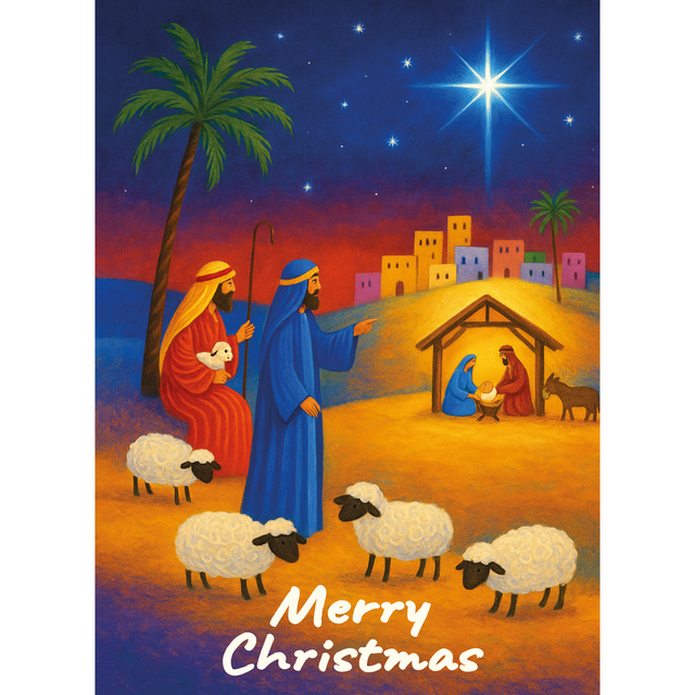 Christmas Cards Shepherds - 10 Pack